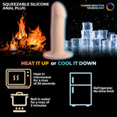 Squeeze-It Phallic Dildo - Light